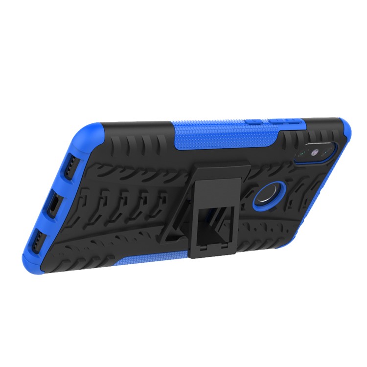 Cool Tyre Hybrid PC + TPU Kickstand Cellphone Cover for Xiaomi Mi Max 3 - Blue-5