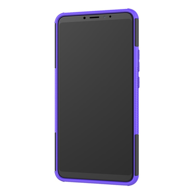 Cool Tyre Hybrid PC + TPU Kickstand Cover Shell for Xiaomi Mi Max 3 - Purple-7