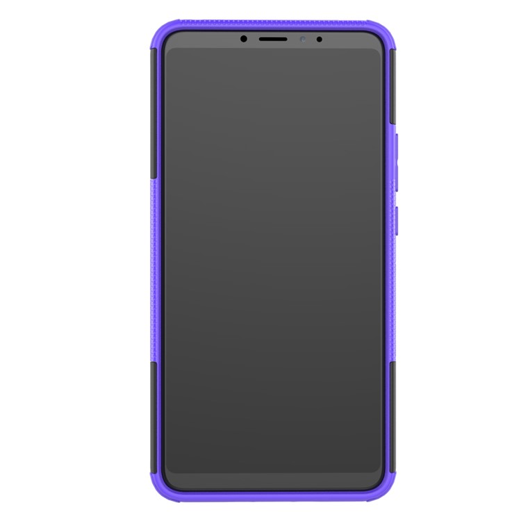 Cool Tyre Hybrid PC + TPU Kickstand Cover Shell for Xiaomi Mi Max 3 - Purple-8