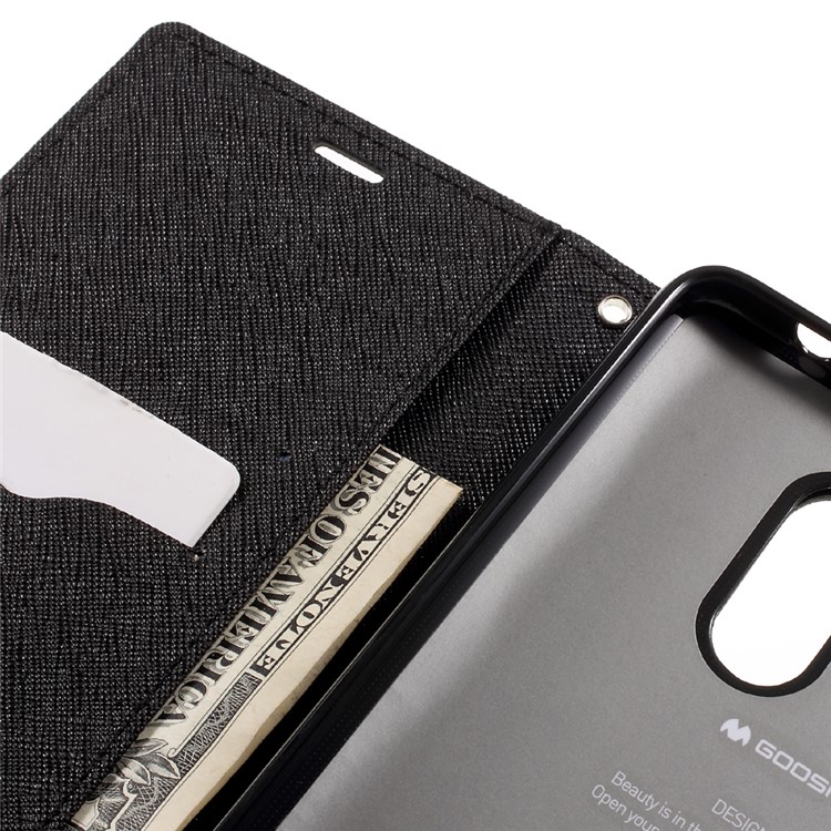MERCURY GOOSPERY Fancy Diary Leather Wallet Cover for Xiaomi Redmi Note 4 - Black-10