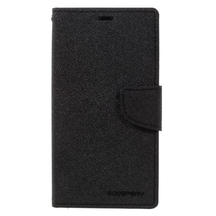 MERCURY GOOSPERY Fancy Diary Leather Wallet Cover for Xiaomi Redmi Note 4 - Black-3