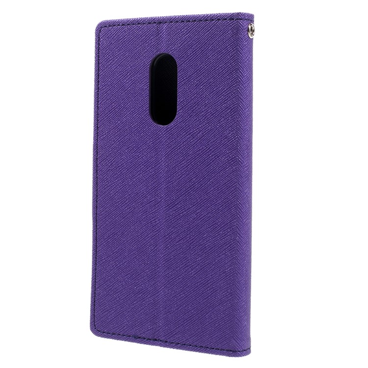 MERCURY GOOSPERY Diary Leather Stand Card Slot Cover for Xiaomi Redmi Note 4 - Purple-2