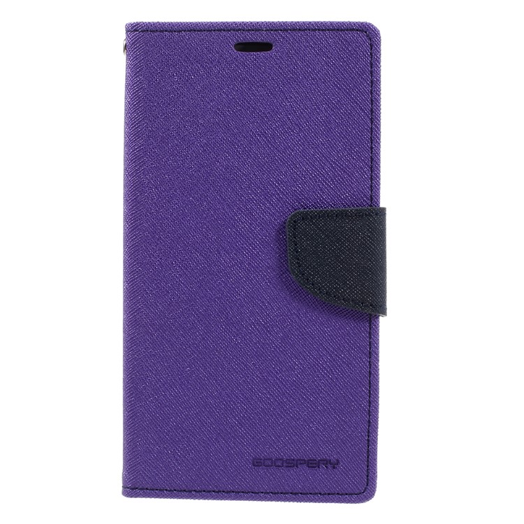 MERCURY GOOSPERY Diary Leather Stand Card Slot Cover for Xiaomi Redmi Note 4 - Purple-3