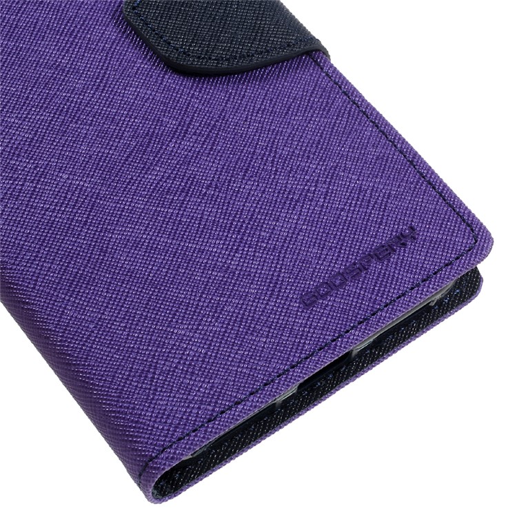 MERCURY GOOSPERY Diary Leather Stand Card Slot Cover for Xiaomi Redmi Note 4 - Purple-7