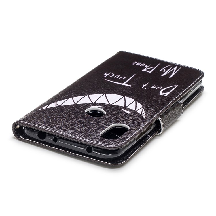 Pattern Printing Leather Wallet Stand Case Cover with Stand for Xiaomi Redmi Note 6 Pro - Angry Face-12