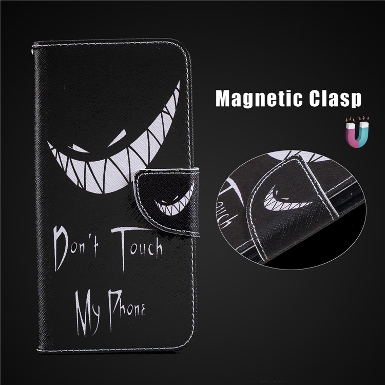 Pattern Printing Leather Wallet Stand Case Cover with Stand for Xiaomi Redmi Note 6 Pro - Angry Face-3