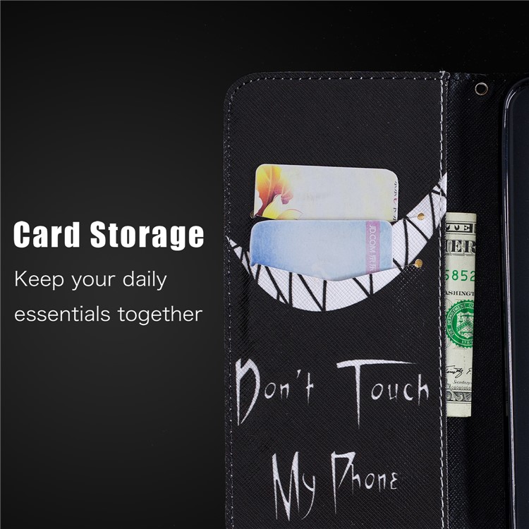 Pattern Printing Leather Wallet Stand Case Cover with Stand for Xiaomi Redmi Note 6 Pro - Angry Face-4