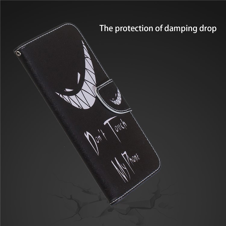 Pattern Printing Leather Wallet Stand Case Cover with Stand for Xiaomi Redmi Note 6 Pro - Angry Face-5