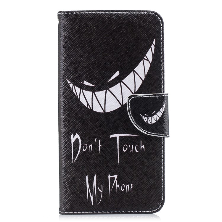 Pattern Printing Leather Wallet Stand Case Cover with Stand for Xiaomi Redmi Note 6 Pro - Angry Face-7
