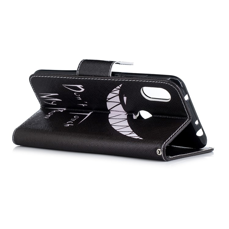 Pattern Printing Leather Wallet Stand Case Cover with Stand for Xiaomi Redmi Note 6 Pro - Angry Face-9