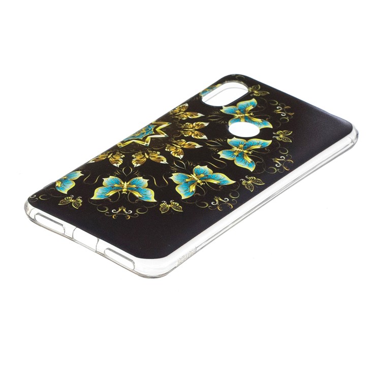 Pattern Printing TPU Case for Xiaomi Redmi Note 6 Pro - Colorized Butterfly-3