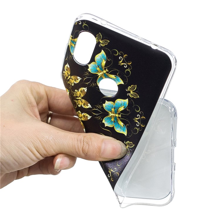 Pattern Printing TPU Case for Xiaomi Redmi Note 6 Pro - Colorized Butterfly-5