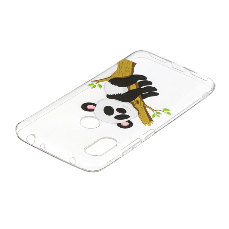 Pattern Printing TPU Protection Phone Shell for Xiaomi Redmi Note 6 Pro - Panda Climbing Tree-4