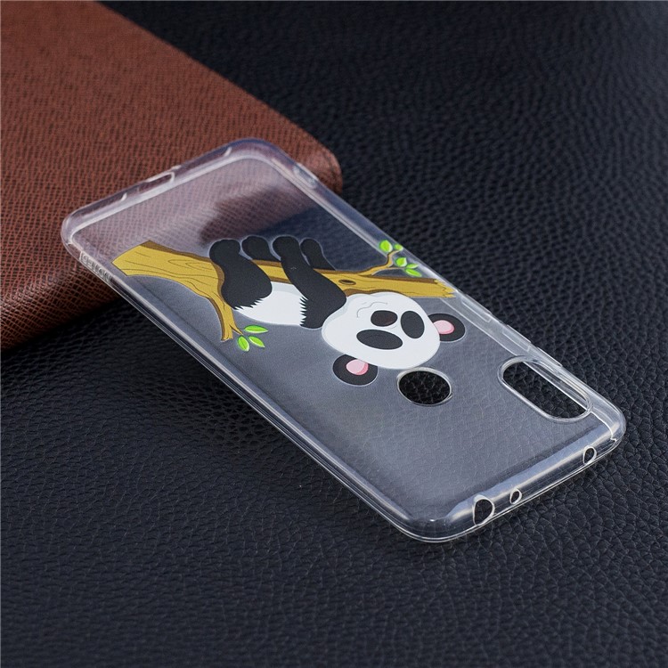 Pattern Printing TPU Protection Phone Shell for Xiaomi Redmi Note 6 Pro - Panda Climbing Tree-7