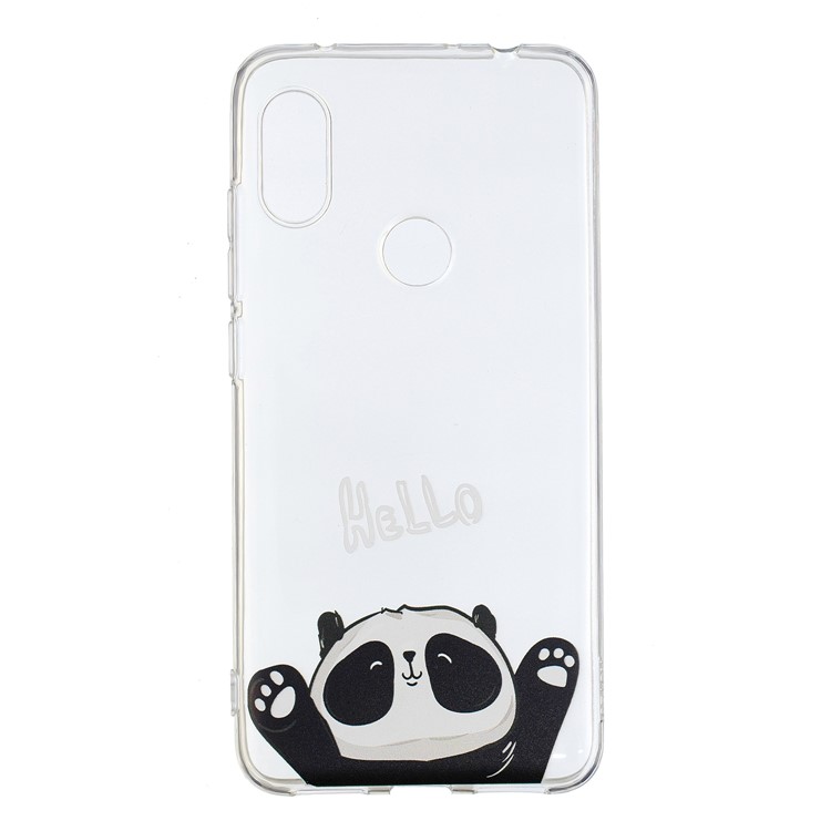Pattern Printing Flexible TPU Mobile Phone Case for Xiaomi Redmi Note 6 Pro - Hello-2
