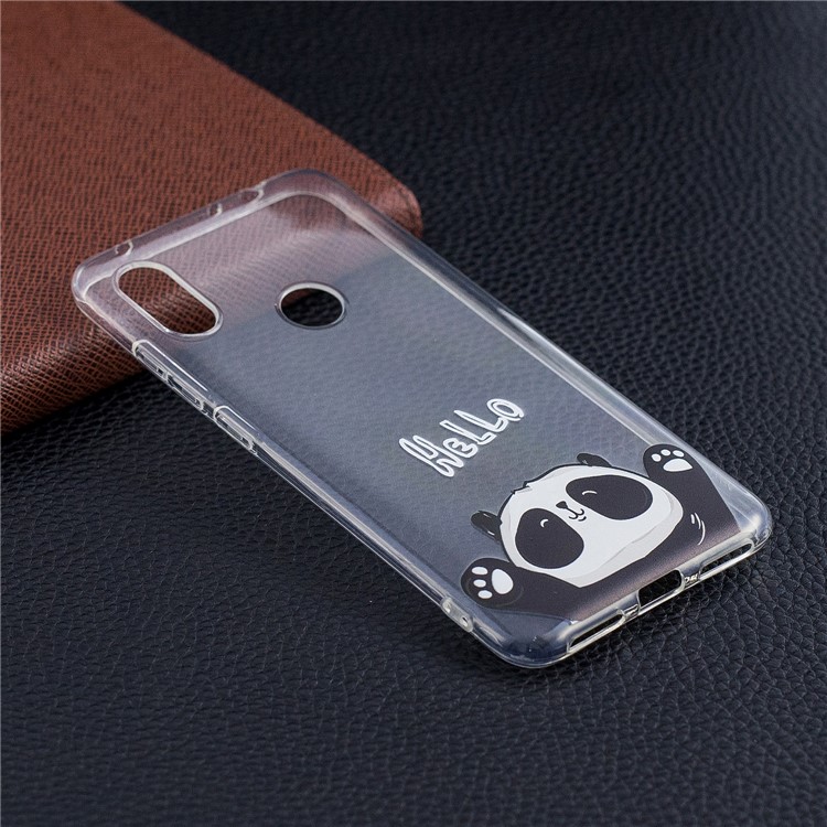 Pattern Printing Flexible TPU Mobile Phone Case for Xiaomi Redmi Note 6 Pro - Hello-6