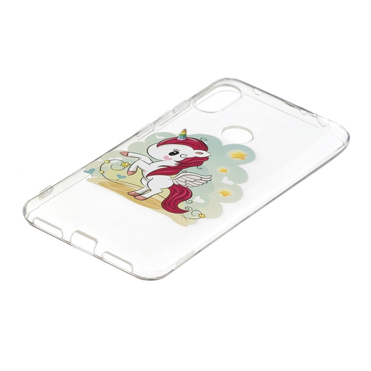 Pattern Printing TPU Back Cover Case for Xiaomi Redmi Note 6 Pro - Unicorn-3