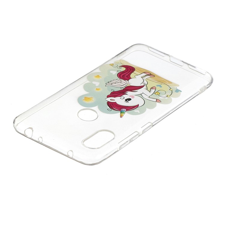Pattern Printing TPU Back Cover Case for Xiaomi Redmi Note 6 Pro - Unicorn-4
