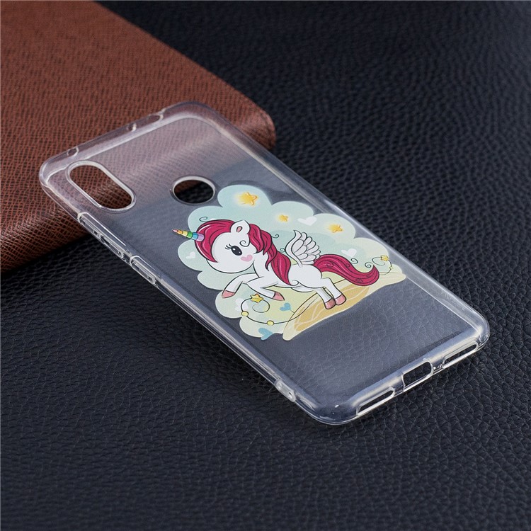 Pattern Printing TPU Back Cover Case for Xiaomi Redmi Note 6 Pro - Unicorn-6