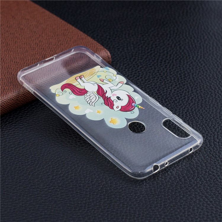 Pattern Printing TPU Back Cover Case for Xiaomi Redmi Note 6 Pro - Unicorn-7