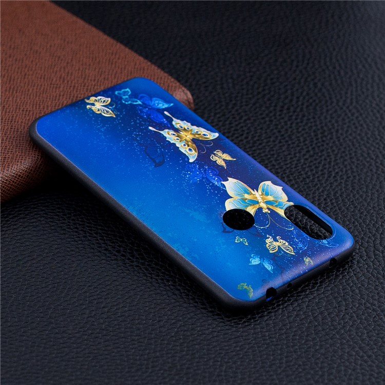 Pattern Printing Embossed TPU Cover Case for Xiaomi Redmi Note 6 Pro - Butterfly Pattern-7