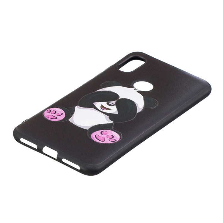 Pattern Printing Embossed TPU Cover for Xiaomi Redmi Note 6 Pro - Cute Panda-3