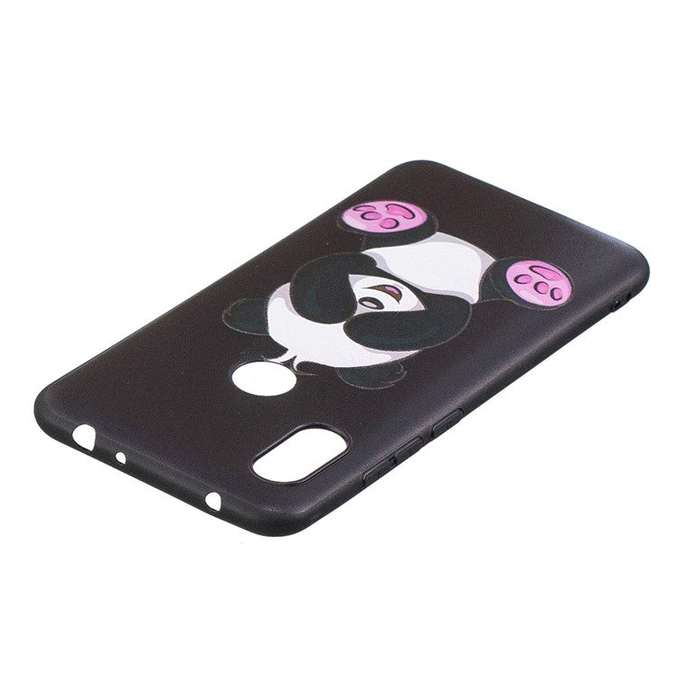 Pattern Printing Embossed TPU Cover for Xiaomi Redmi Note 6 Pro - Cute Panda-4