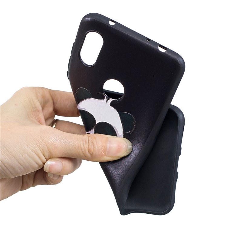 Pattern Printing Embossed TPU Cover for Xiaomi Redmi Note 6 Pro - Cute Panda-5