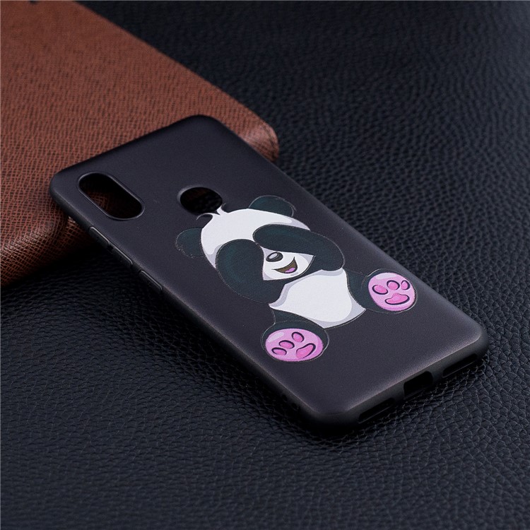 Pattern Printing Embossed TPU Cover for Xiaomi Redmi Note 6 Pro - Cute Panda-6