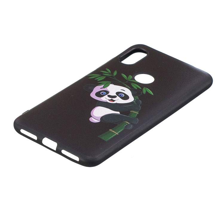 Pattern Printing Embossed Flexible TPU Shell for Xiaomi Redmi Note 6 Pro - Panda Pattern-3