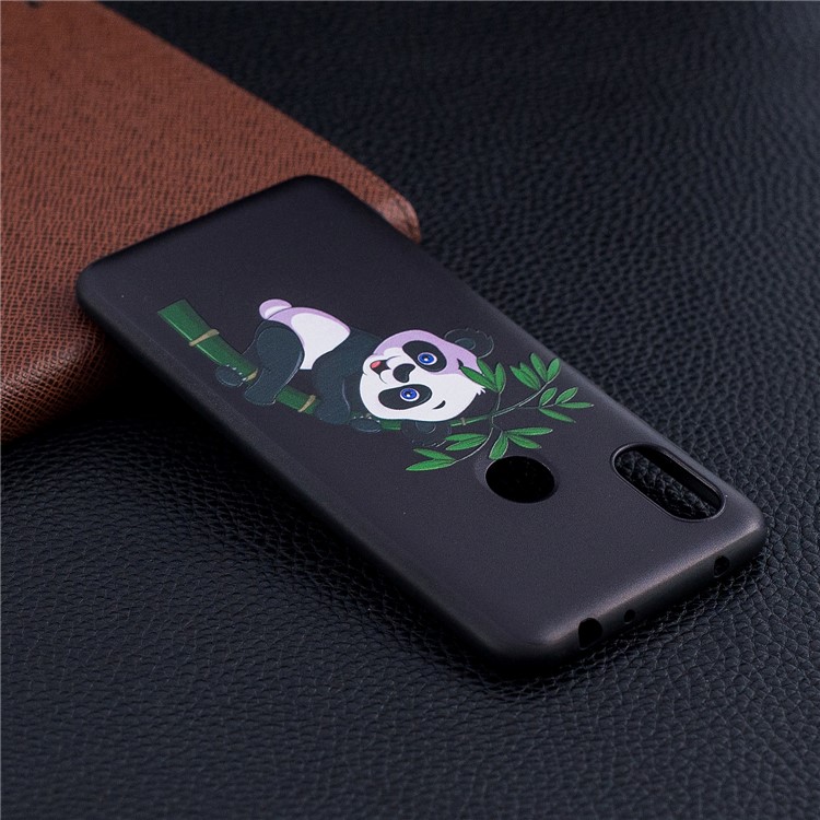 Pattern Printing Embossed Flexible TPU Shell for Xiaomi Redmi Note 6 Pro - Panda Pattern-7
