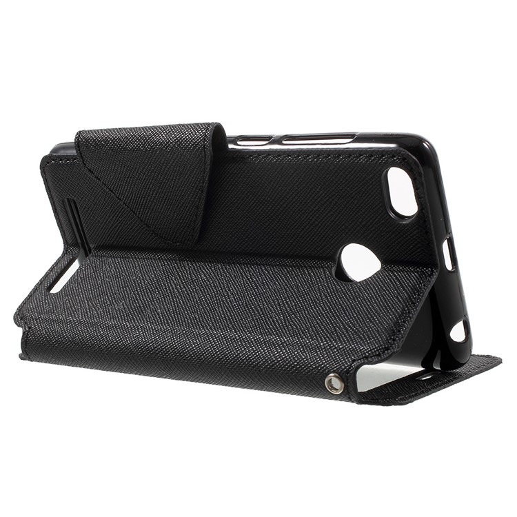 ROAR KOREA View Window Leather Stand Case for Xiaomi Redmi 3S - Black-3
