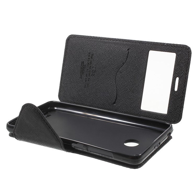 ROAR KOREA View Window Leather Stand Case for Xiaomi Redmi 3S - Black-5