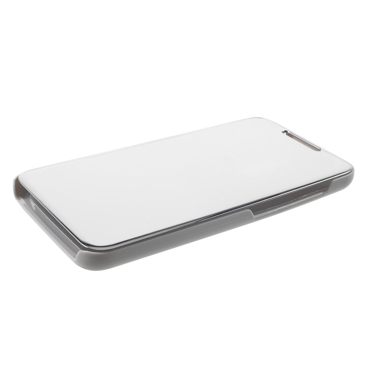 Plated Mirror Surface View Window Leather Phone Shell for Xiaomi Pocophone F1 / Poco F1 (India) - Silver-4