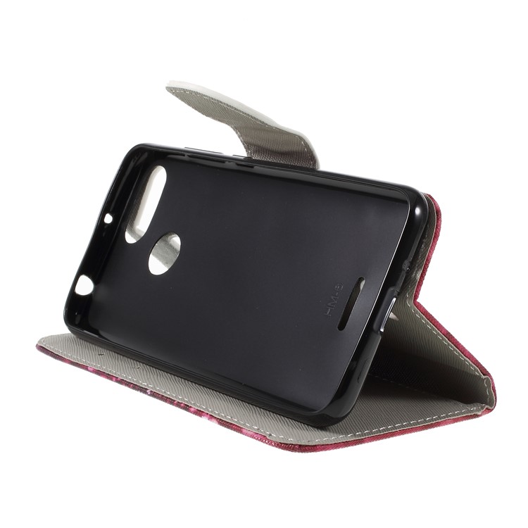 Cross Texture Patterned Wallet Magnetic Leather Case for Xiaomi Redmi 6 - Keep Calm and Sparkle-4
