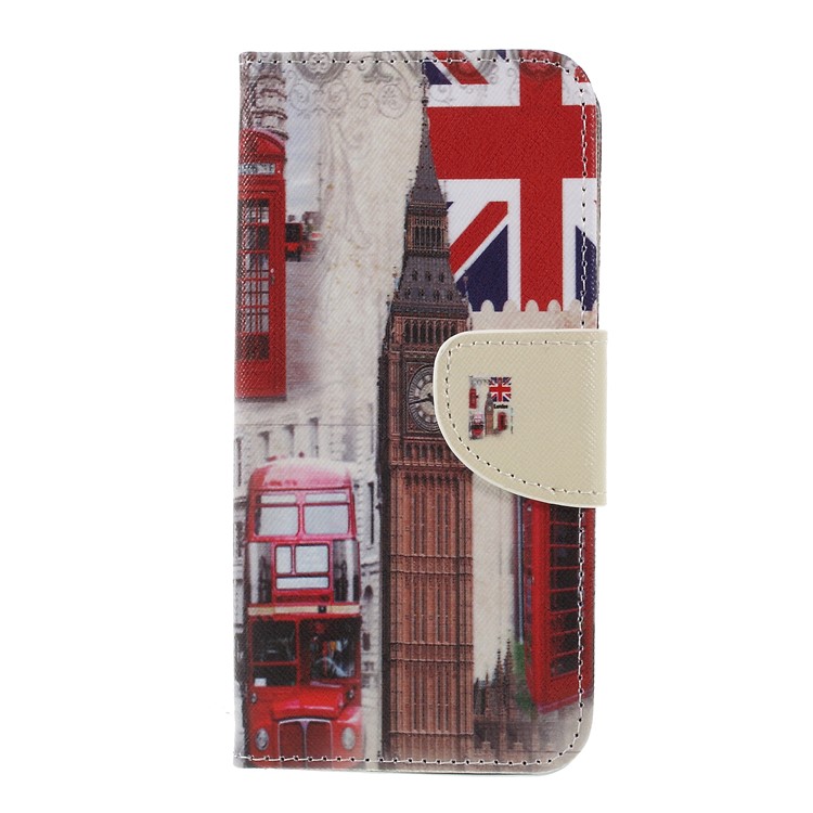 Cross Texture Patterned Wallet Leather Cell Phone Cover for Xiaomi Mi A2 Lite / Redmi 6 Pro - London Element-1