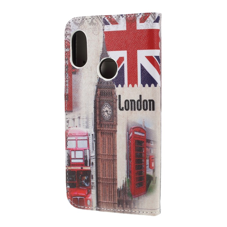 Cross Texture Patterned Wallet Leather Cell Phone Cover for Xiaomi Mi A2 Lite / Redmi 6 Pro - London Element-3