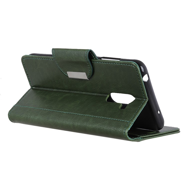 For Xiaomi Pocophone F1 / Poco F1 (India) Textured PU Leather Wallet Mobile Shell with Stand - Green-3