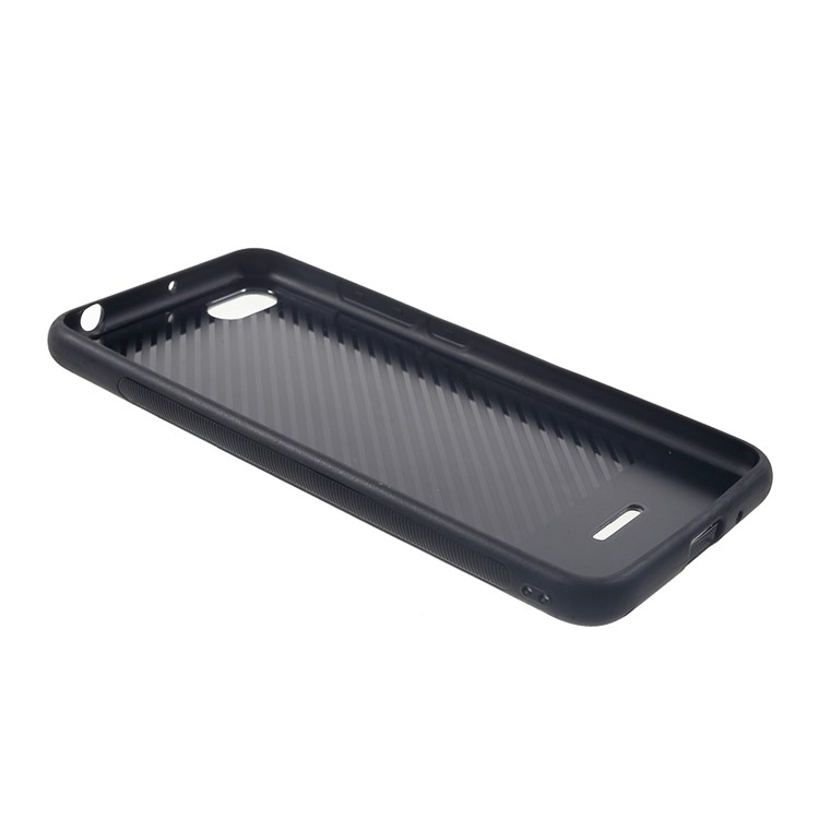 Cloth Texture PU Leather Coated TPU Case for Xiaomi Redmi 6A (Single 12MP Rear Camera) - Grey-4