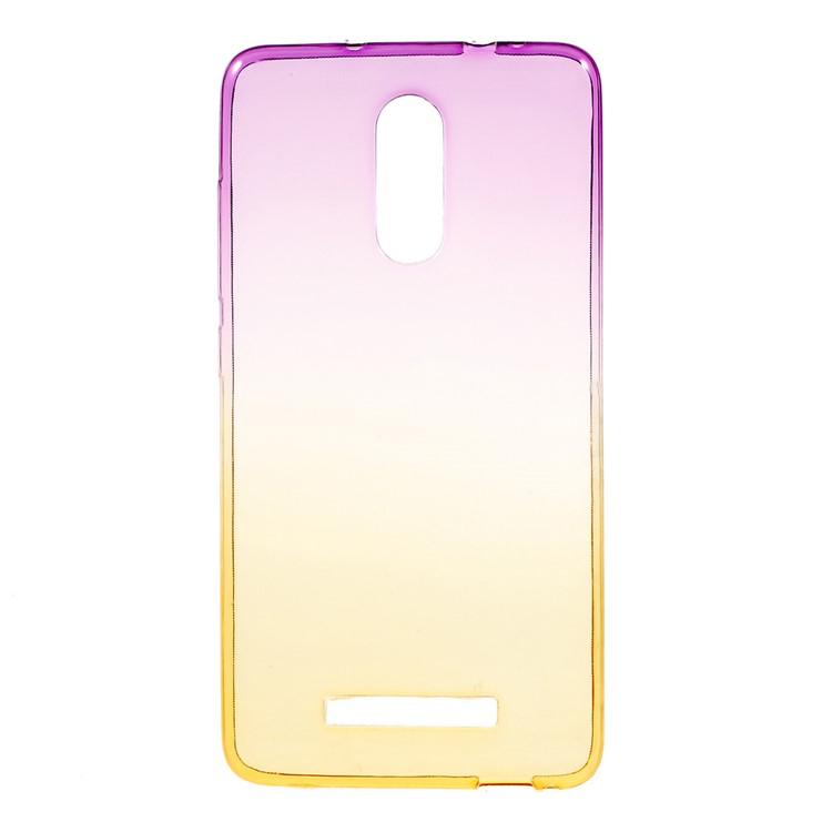 Gradient Color TPU Case for Xiaomi Redmi Note 3 / Note 3 Pro - Purple / Yellow-1
