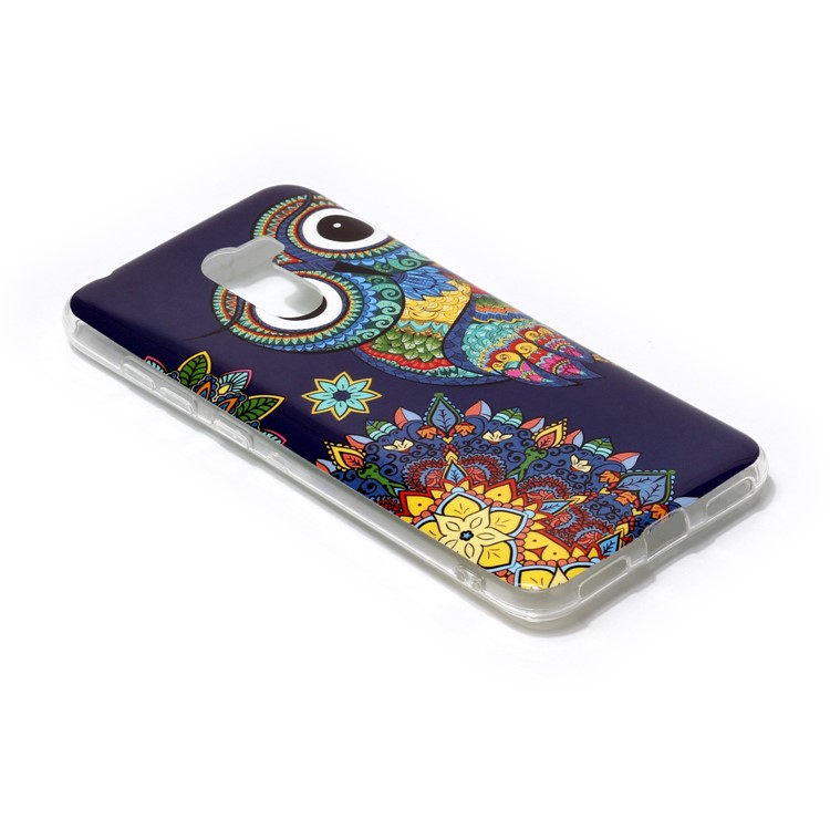 Luminous IMD Patterned Flexible Featherweight TPU Phone Case for Xiaomi Pocophone F1 / Poco F1 (India) - Owl-3