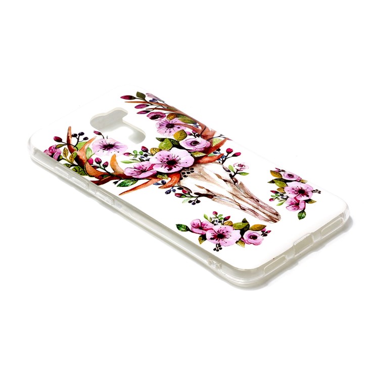 Luminous IMD Patterned Soft TPU Phone Case for Xiaomi Pocophone F1 / Poco F1 (India) - Flowered Elk-3