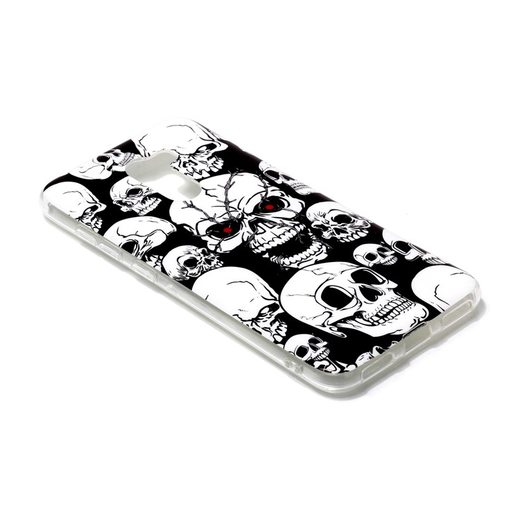 Luminous IMD Patterned Soft TPU Phone Back Case for Xiaomi Pocophone F1 / Poco F1 (India) - Skulls Pattern-3