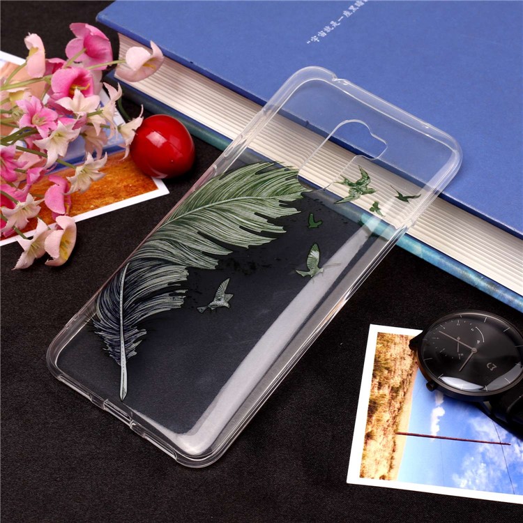 Pattern Printing IMD Flexible TPU Case Accessory for Xiaomi Pocophone F1 / Poco F1 (India) - Feather and Birds-1