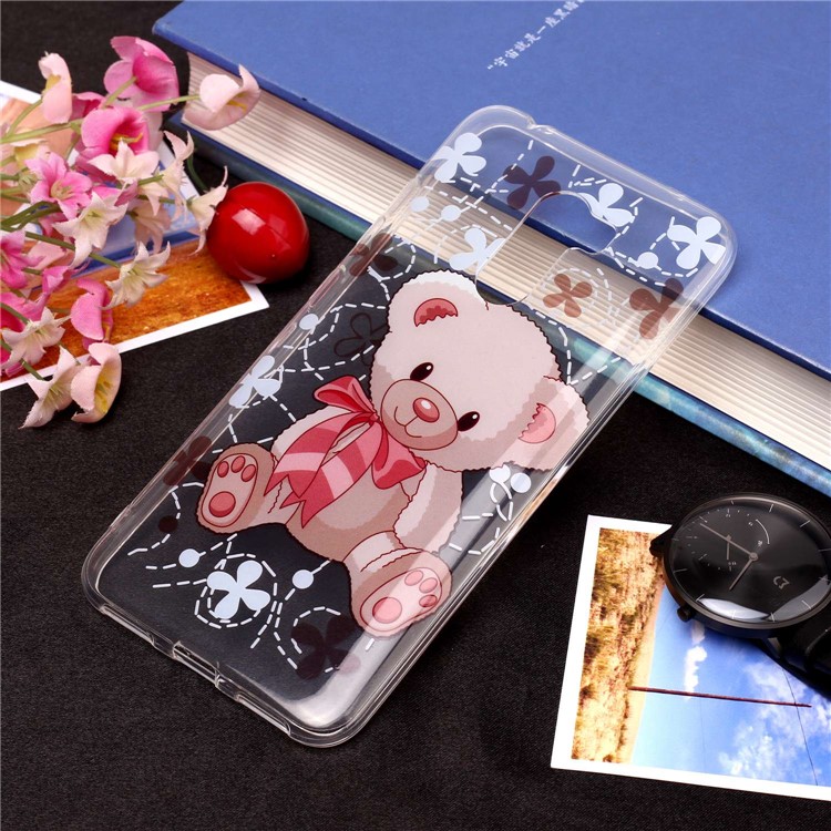 For Xiaomi Pocophone F1 / Poco F1 (India) Patterned IMD TPU Soft Phone Case Accessory - Cute Bear-1
