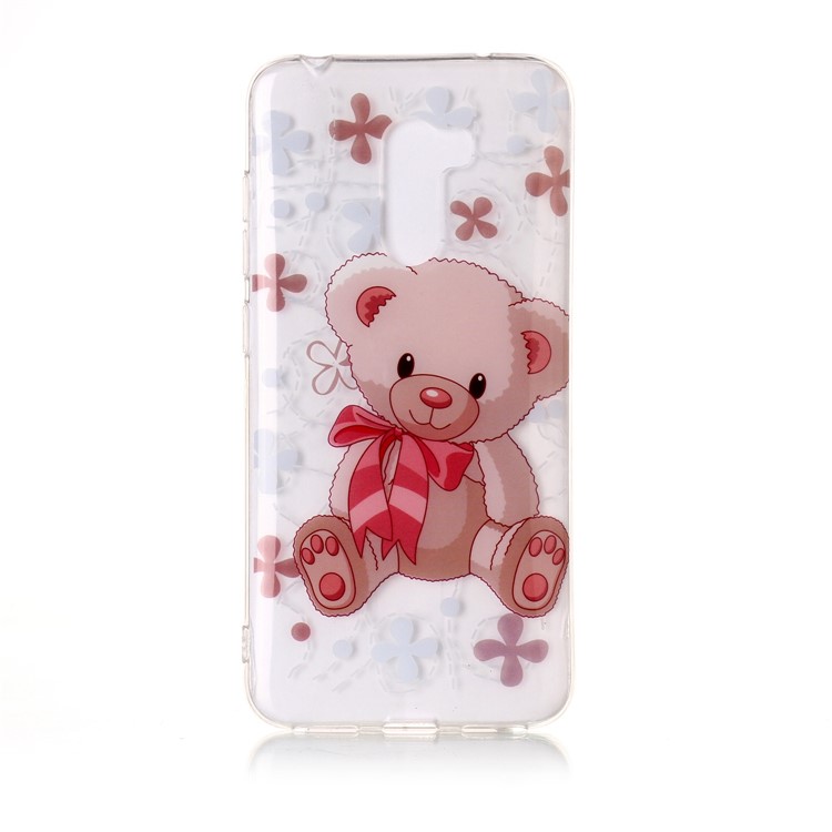 For Xiaomi Pocophone F1 / Poco F1 (India) Patterned IMD TPU Soft Phone Case Accessory - Cute Bear-2