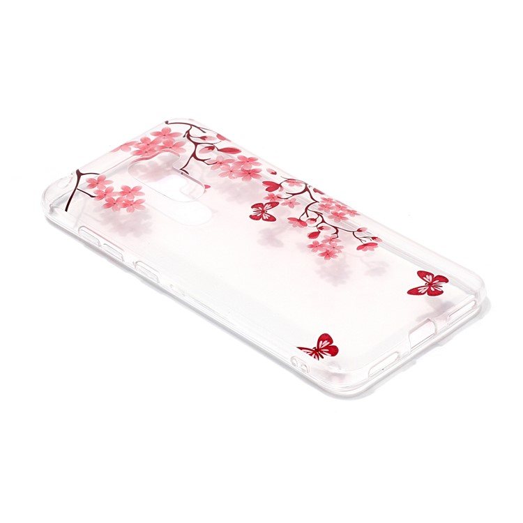 Pattern Printing IMD TPU Flexible Case Shell for Xiaomi Pocophone F1 / Poco F1 (India) - Flowers and Butterflies-3