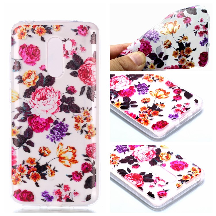 Pattern Printing TPU Case for Xiaomi Pocophone F1 / Poco F1 in India - Vivid Flowers-1