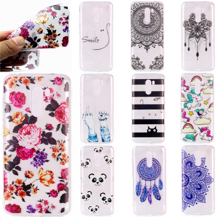 Pattern Printing TPU Case for Xiaomi Pocophone F1 / Poco F1 in India - Vivid Flowers-7