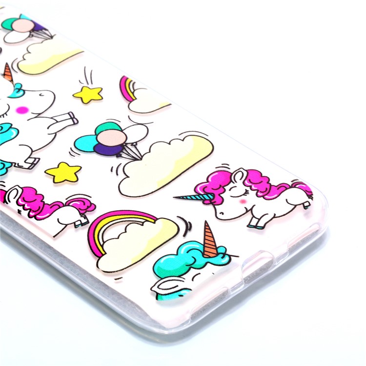 Pattern Printing TPU Back Case for Xiaomi Pocophone F1 / Poco F1 in India - Cloud and Unicorn-3